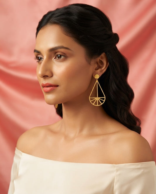 Gold-Plated Galaxy Earring