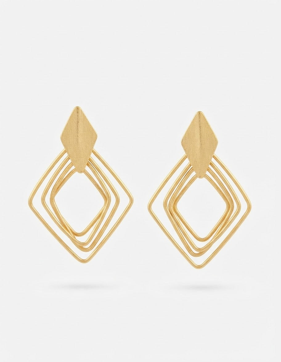 Gold-Plated Rome Earrings