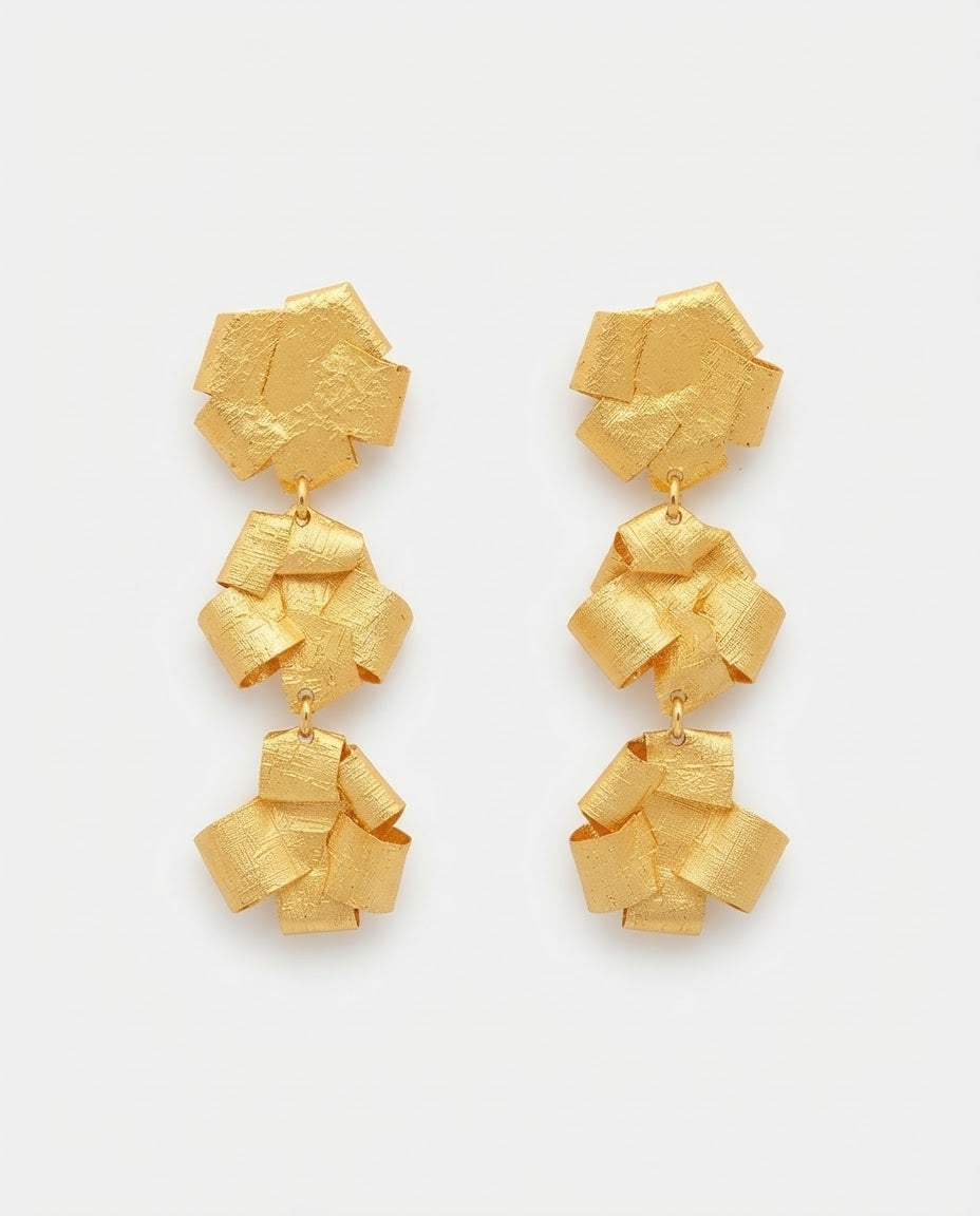 Gold-Plated Knot Earring