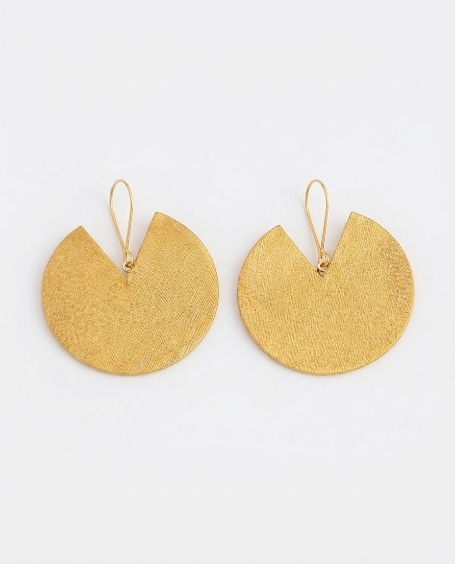 Gold-Plated Moonlight Earrings