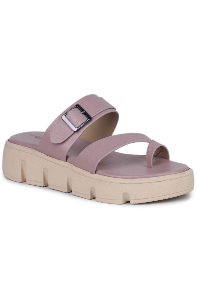 Casual Fashion Open Back Sandal 1 inch Platform Heels