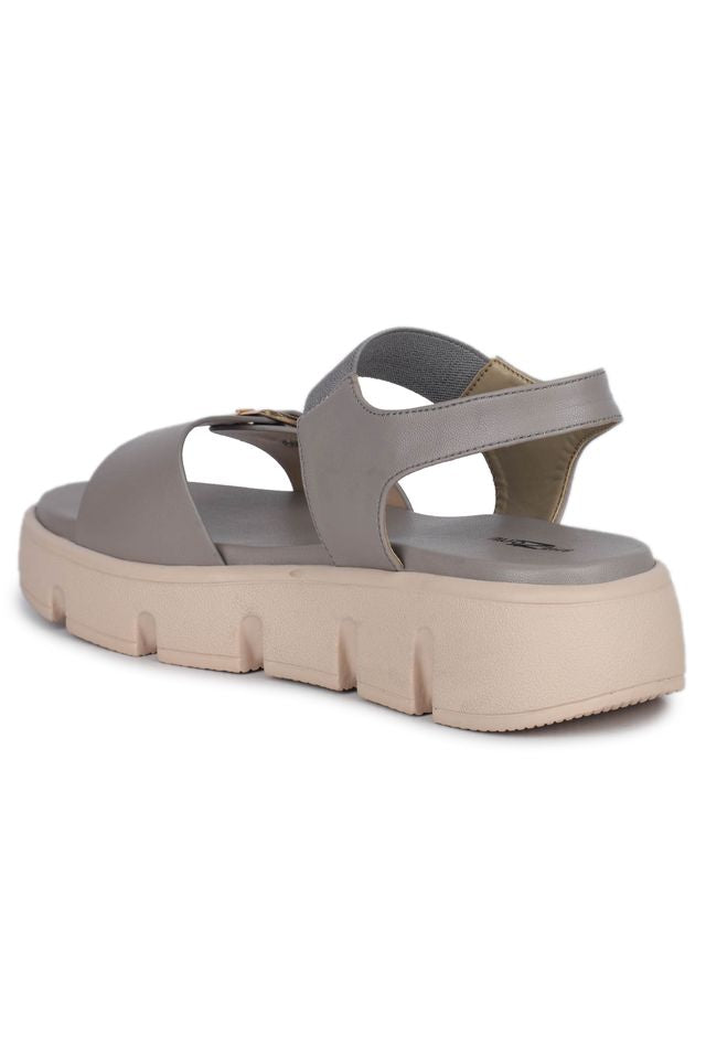Casual Fashion Ankle Loop Sandal 1 inch Platform Heels