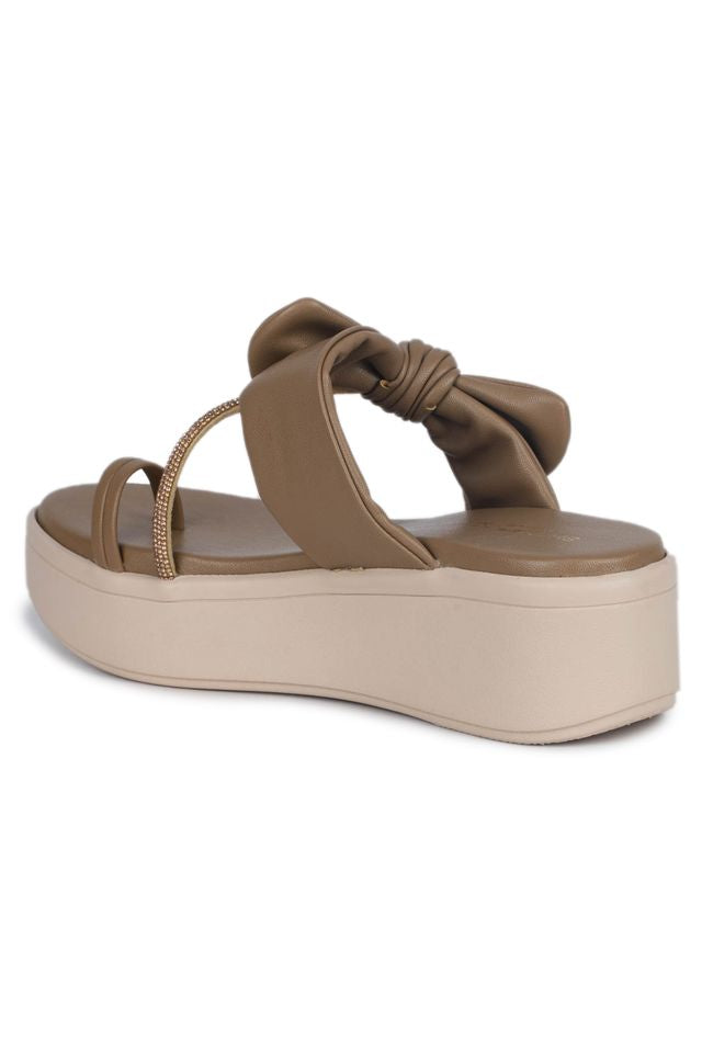 Casual Fashion Open Back Sandal 2 inches Wedge Heels