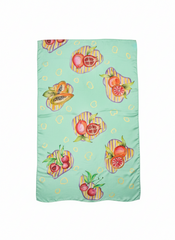 Summer Edibles - Hand Painted Pure Silk Grand Stole
