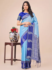 Graceful Light & Dark Pink Silk Saree with Rich Woven Border & Paisley Pallu – Perfect for Festive & Wedding Wear