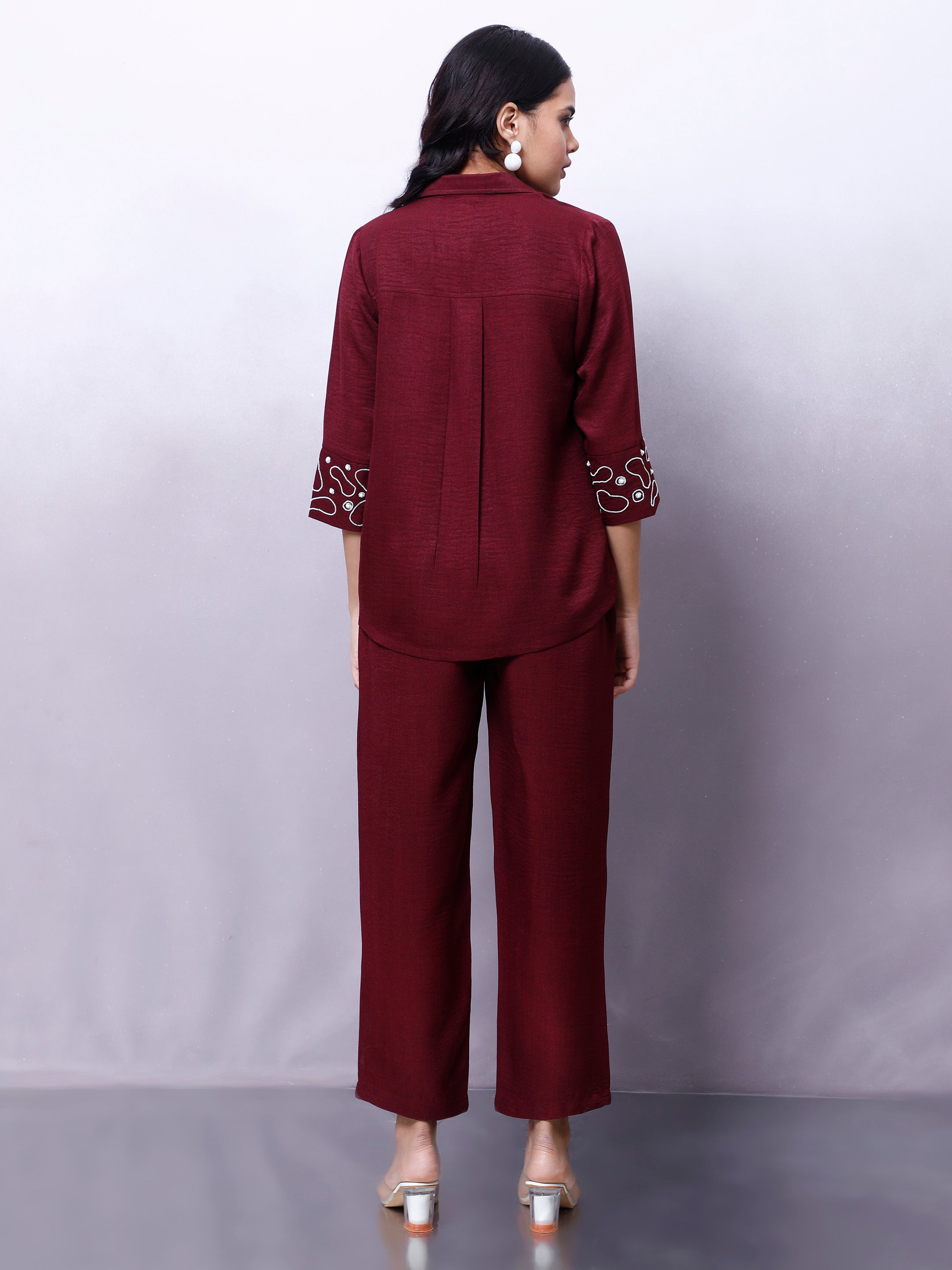 Embellished Shirt With Trouser Co-Ords