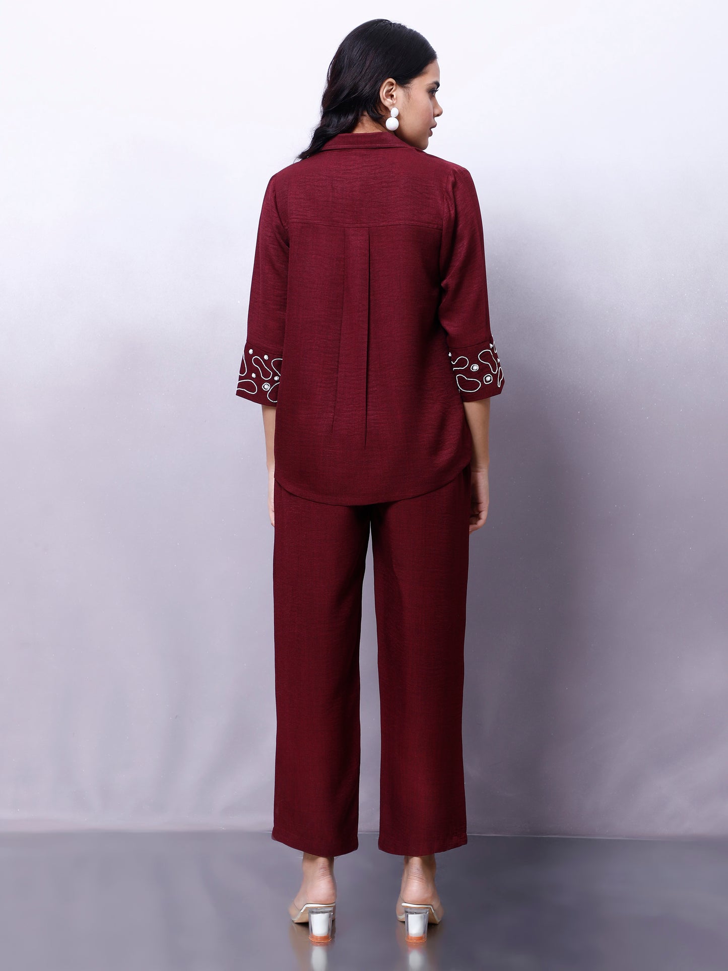 Embellished Shirt With Trouser Co-Ords
