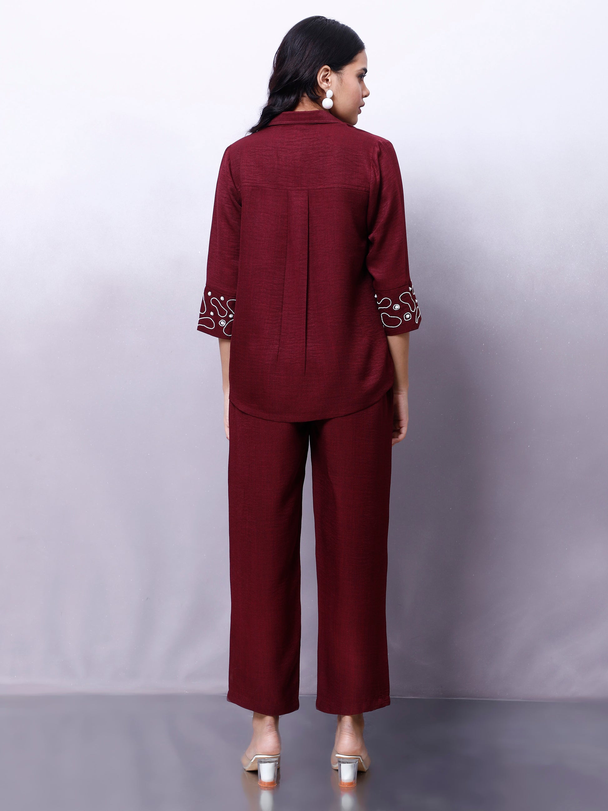 Embellished Shirt With Trouser Co-Ords