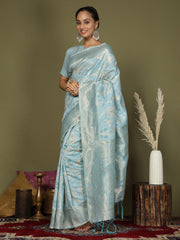 Elegant Peach Cotton Saree with Golden Zari Work – Graceful Comfort for Everyday & Festive Wear