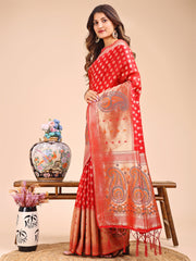 Grace in Every Thread – Sea Green & Beige Linen Cotton Saree with Royal Paisley Charm