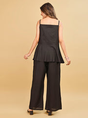 Black color rayon with mul