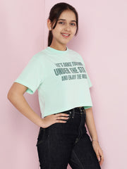 Girls Cotton Crop Top