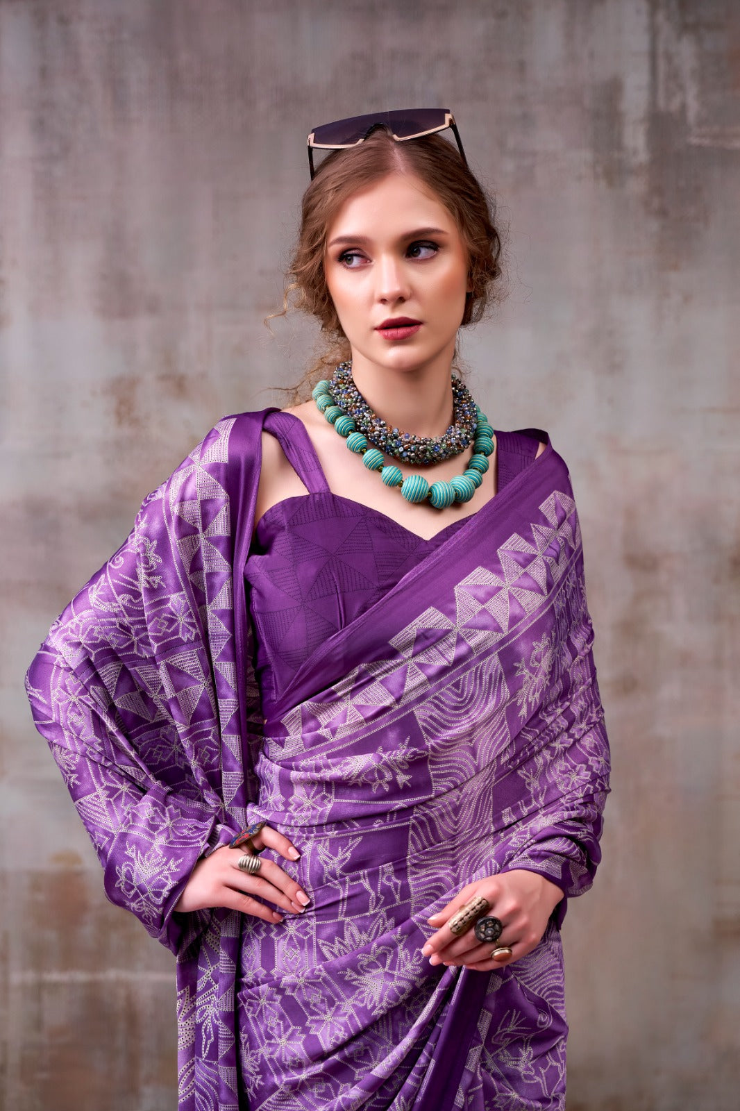 Soft-Modal-Silk-saree-with-stylish-prints-mahrani