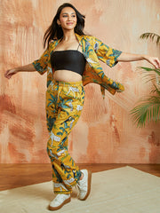 Women's Mustard Co ords Set