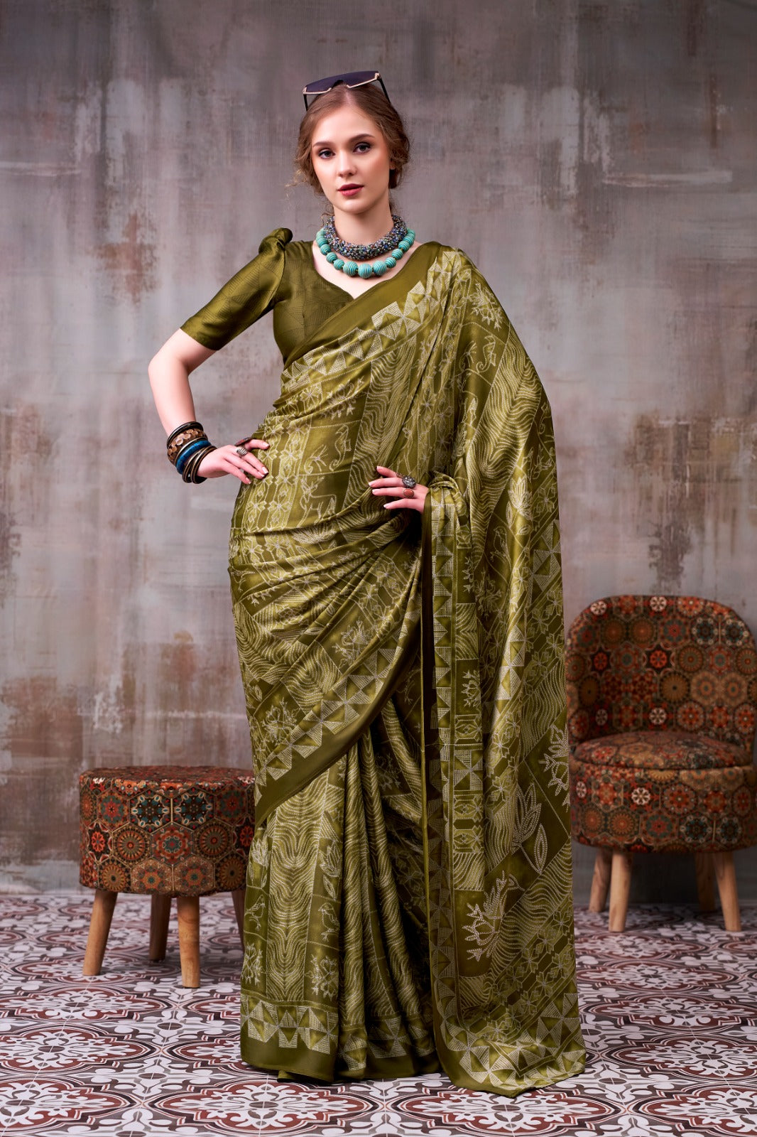 Soft-Modal-Silk-saree-with-stylish-prints-mahrani