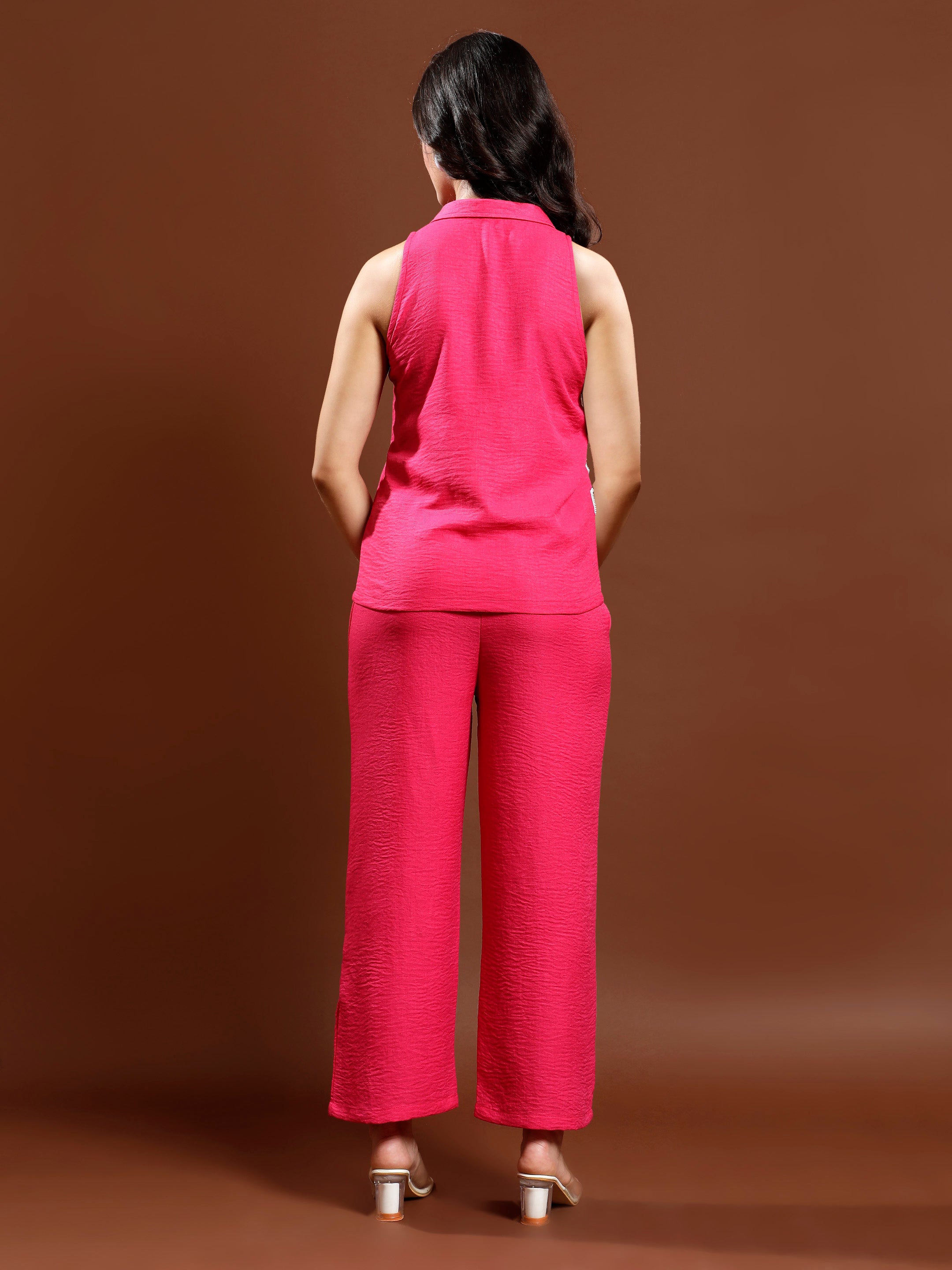 Floral Patchwork Linen Shirt & Trousers