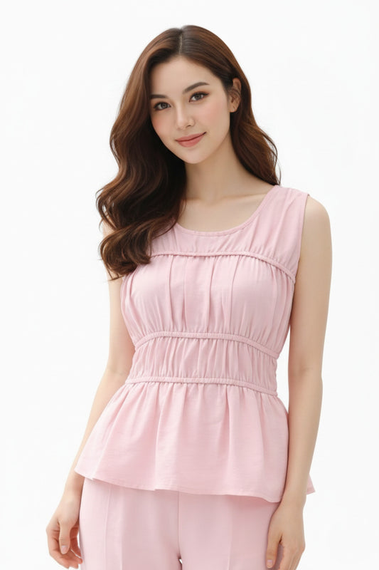 Round Neck Top & Trousers Co-Ords