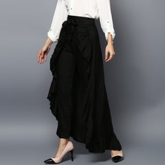 Women's Rayon Fuchsia Skirt Pants