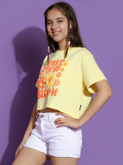 Girls Cotton Crop Top