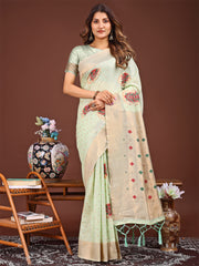 Elegant Woven Work Saree - A Whiff of Tradition Wrapped in Grace