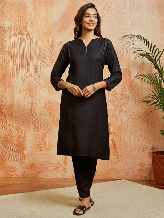 Women's Black Co ords Set