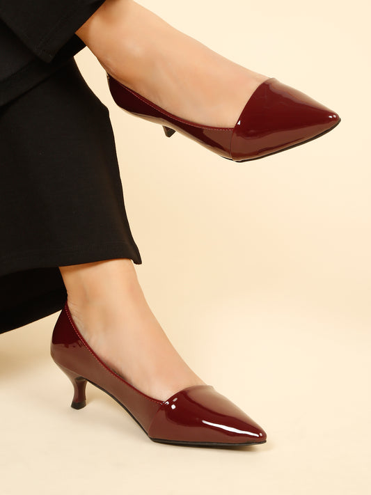 Casual Fashion Closed Back Kitten Pumps