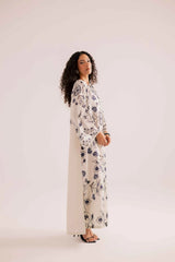 Womens White Long Kaftan