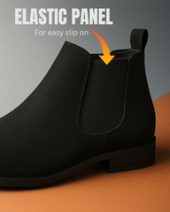 Kraasa Men's Slip On Fashion Chelsea Boots | High Tops, Soft Cushioned Insole, Comfortable Fit, Trendy, Stylish Boots