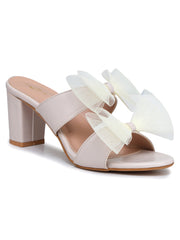 Fashion Open Back Sandal 2 inches Block Heels