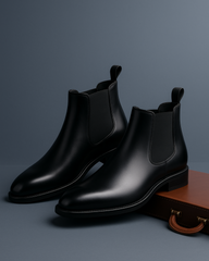 Kraasa Men's Slip On Fashion Chelsea Boots | High Tops, Soft Cushioned Insole, Comfortable Fit, Trendy, Stylish Boots