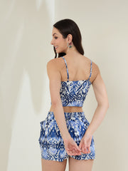 Women's Pink Self Design Co-Ord Set