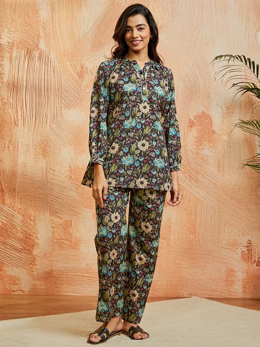 Women's Black Co ords Set