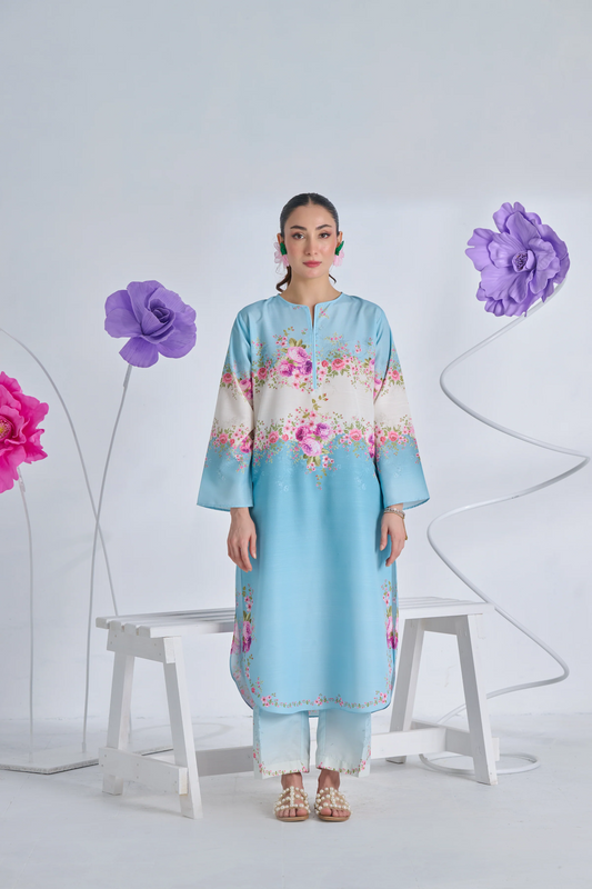 Printed Muslin Co Ord Set
