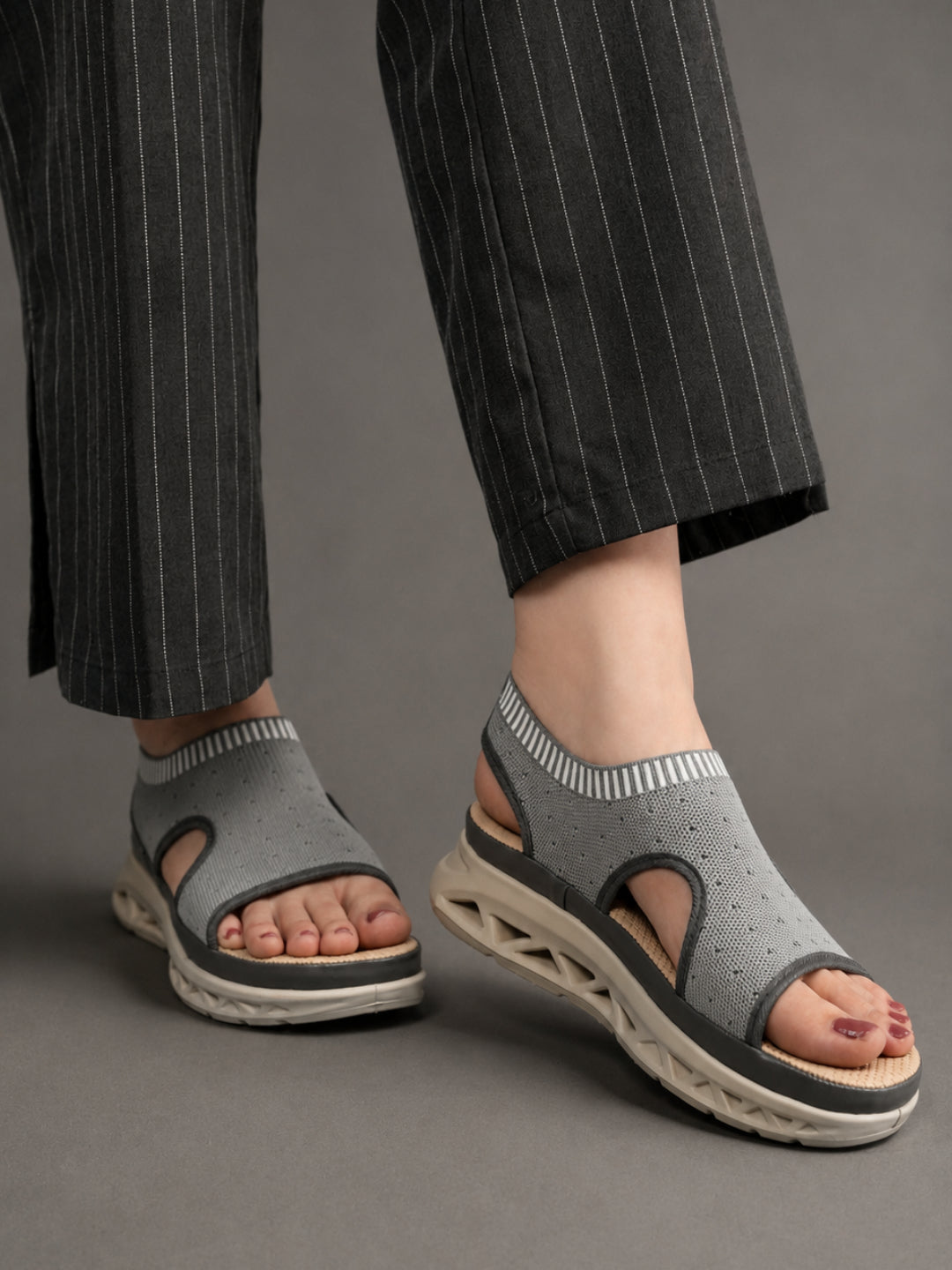 Casual Fashion Backstrap Platform Sandals 1 inch Heels