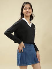 Girls Cotton Crop Top