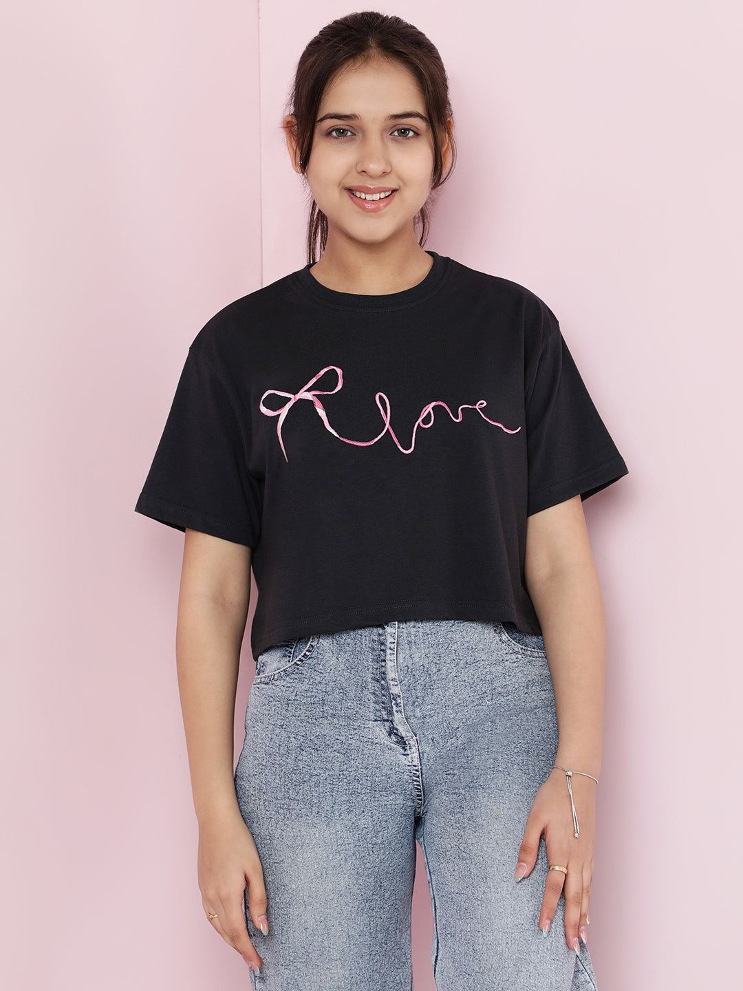 Girls Cotton Crop Top