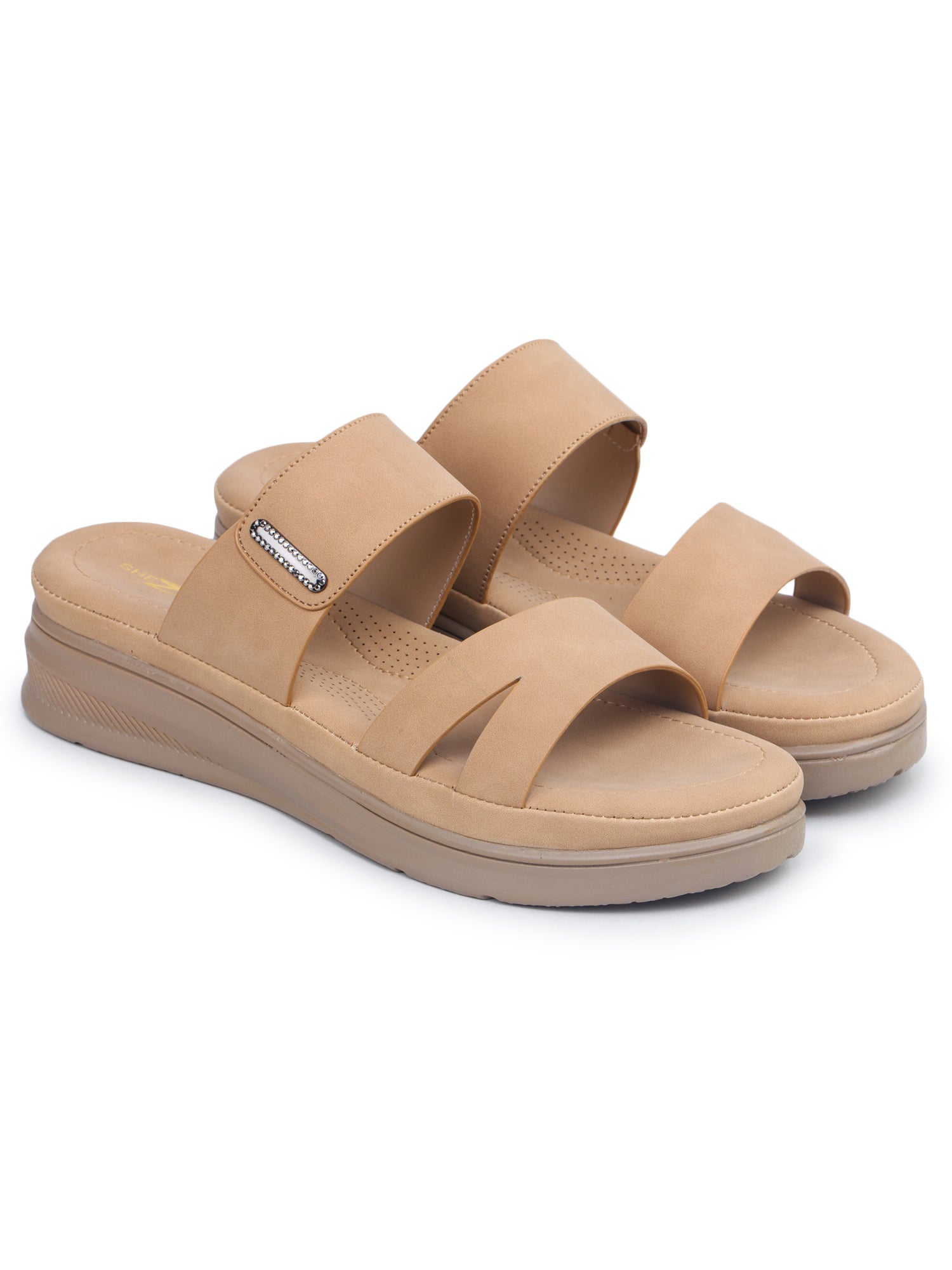 Casual Open Back Round Toe Heels