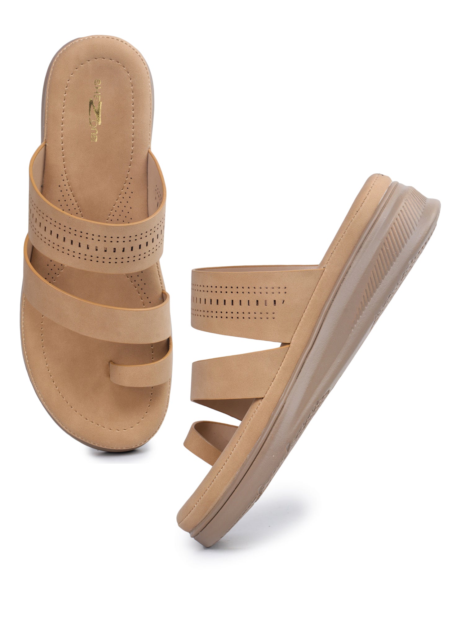 Casual Open Back Round Toe Heels