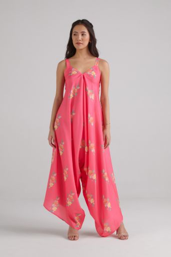 Hot Pink Palazzo Jumpsuit