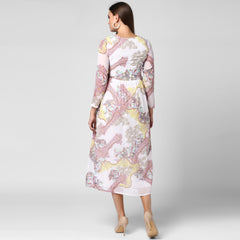 Women's White Georgette Dress