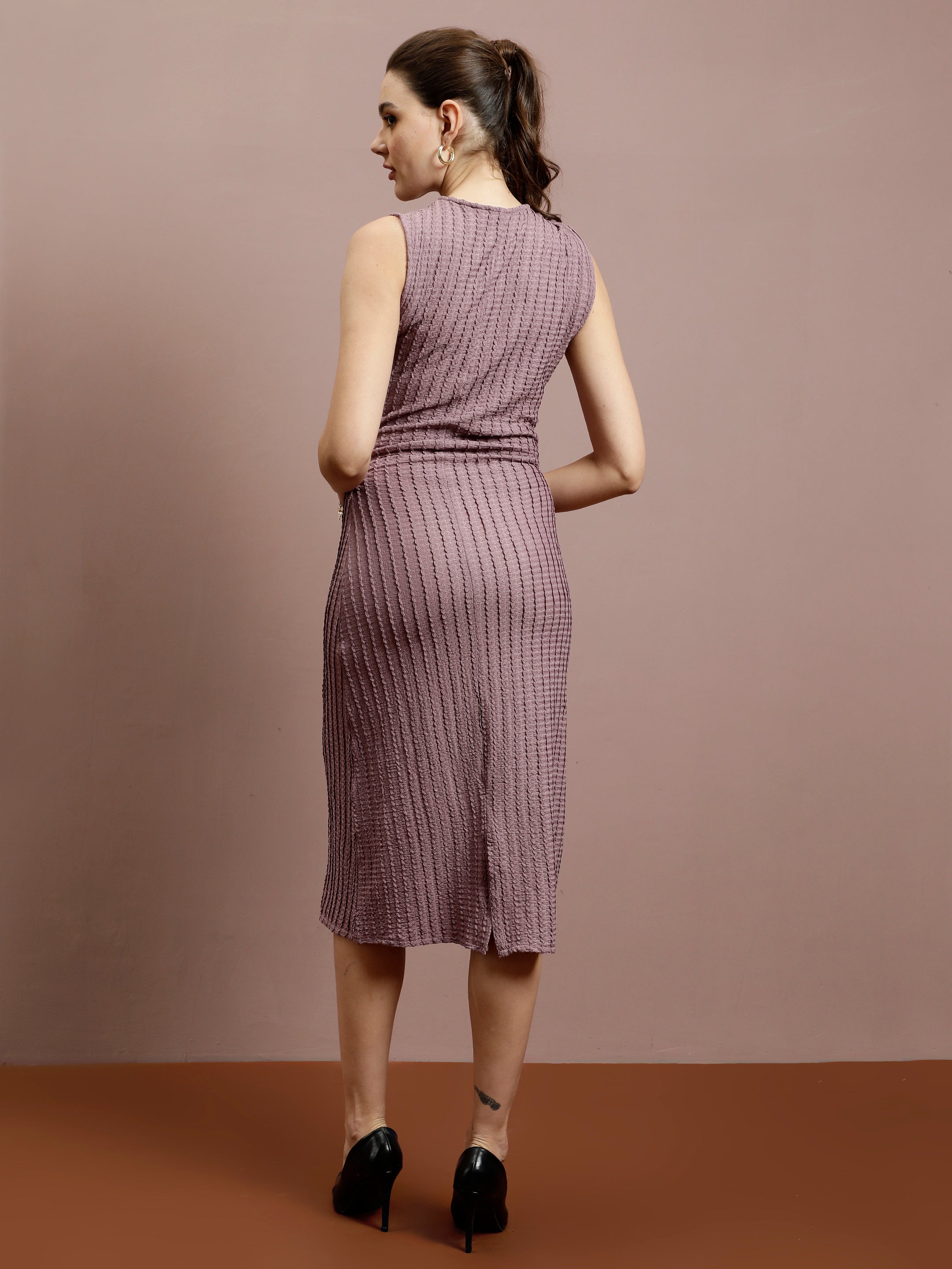 Self Design Bodycon Midi Dress