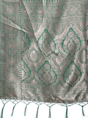Graceful Cream & Pink Linen Cotton Saree with Rich Zari Pallu – A Touch of Royal Comfort