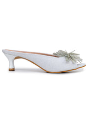Casual Fashion Sandals Open Back Kitten Heels