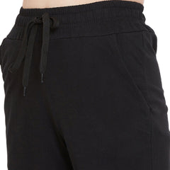 Women's Dark Grey Cotton Track Pants