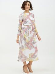 Women's Multi coloured Printed Long dress