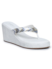 Fashion Open Back Sandal 3 inches Wedge Heels