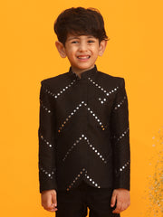 Boys' Black Jodhpuri