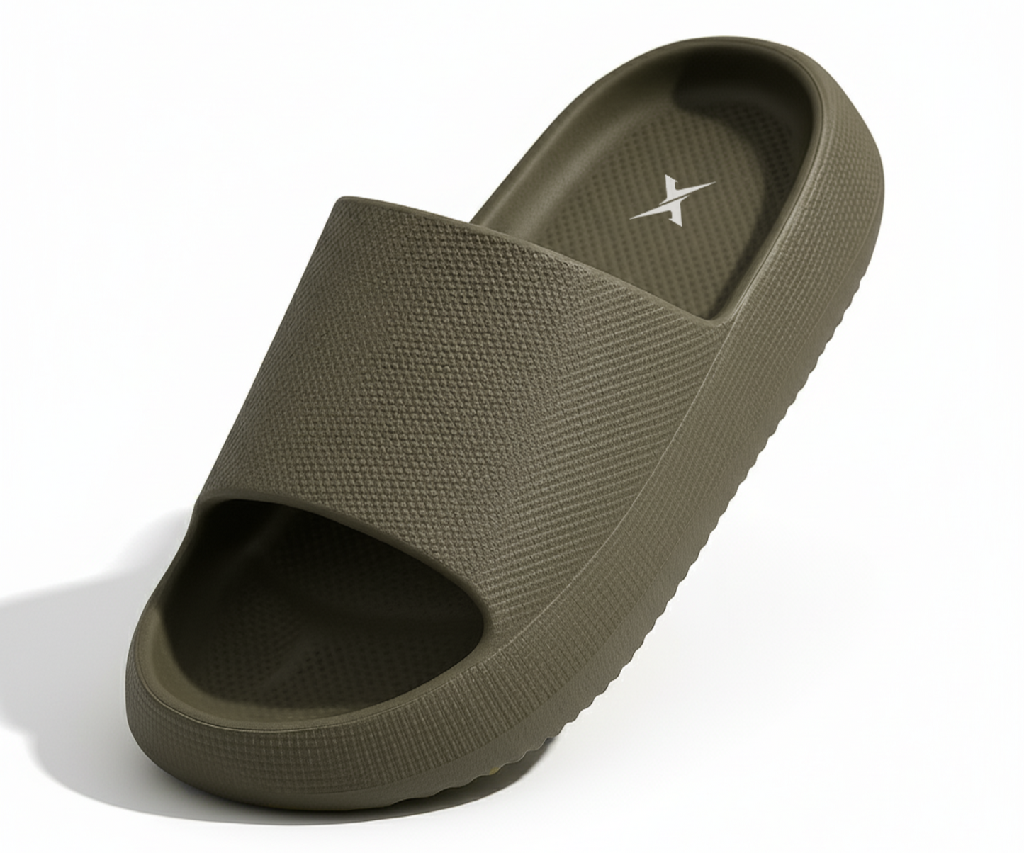 CloudFoam Pillow Slippers for Men Non Slip Quick Drying Shower Slides Bathroom Sandals  HA8201 Mehandi