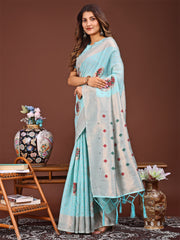 Elegant Woven Work Saree - A Whiff of Tradition Wrapped in Grace
