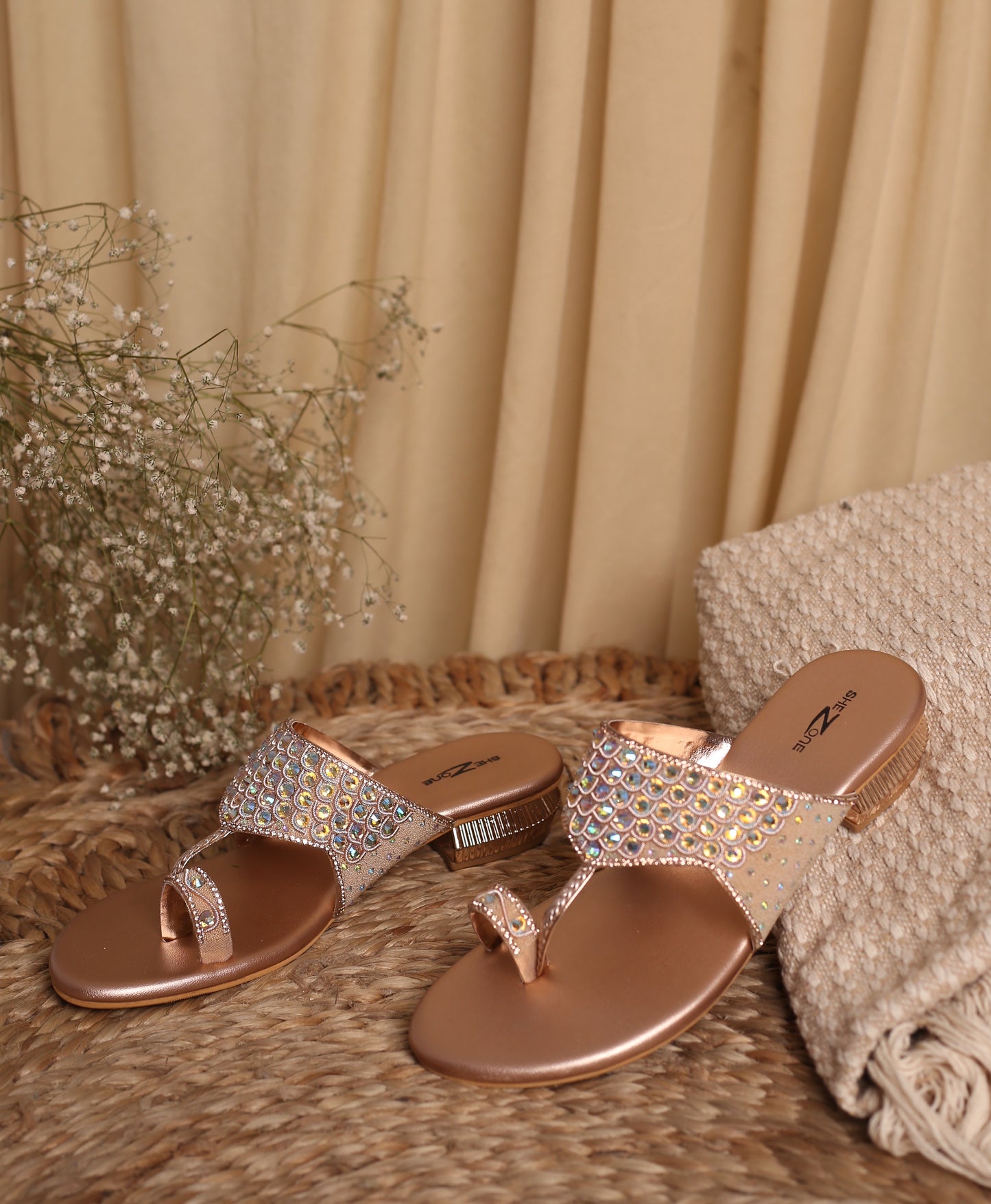 Casual Fashion Sandals 1 Inch Block Open Back Round Toe Heels